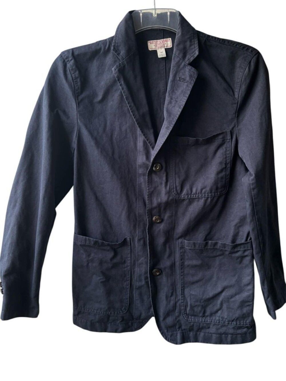 34S J.CREW Wallace & Barnes Canvas Chore Jacket Coat Men’s Linen cotton chino